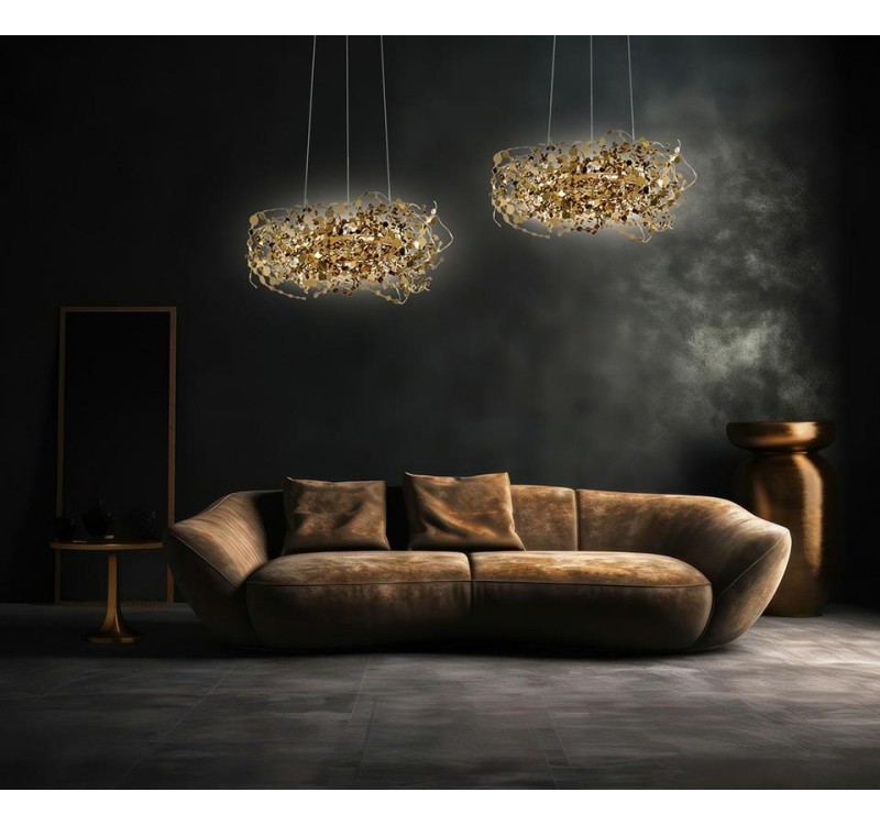 MOOSEE lampa wisząca MONETE 80 złota