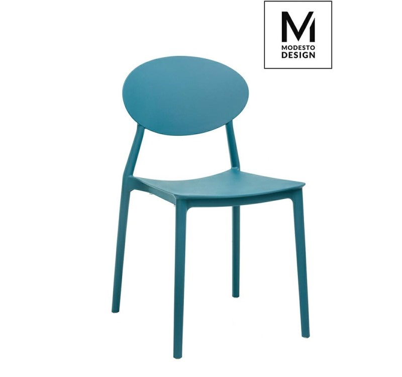 MODESTO krzesło FLEX morskie - polipropylen