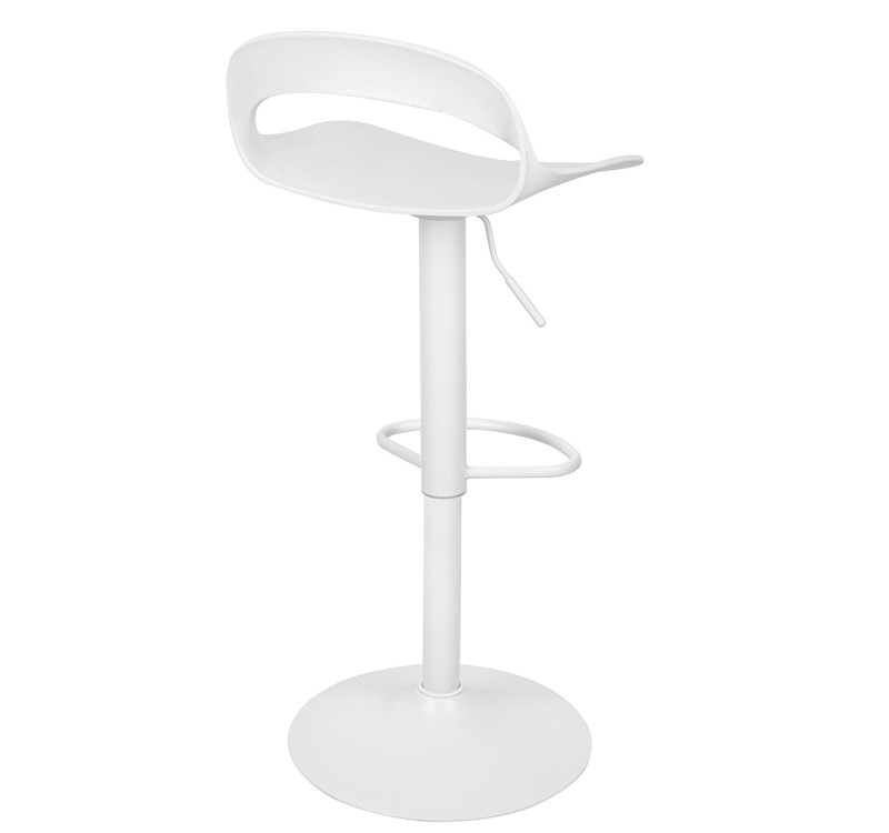 Krzesło barowe WRAPP regulowane białe