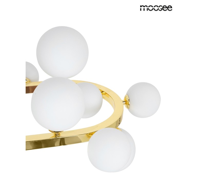 MOOSEE lampa wisząca ALURE OVAL 120       złota/mleczna