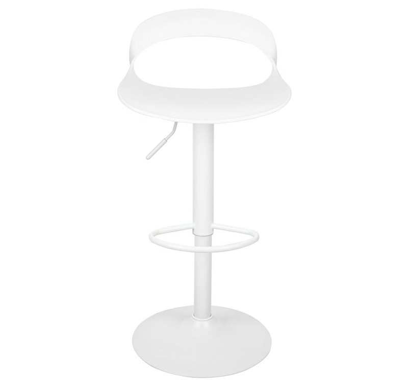 Krzesło barowe WRAPP regulowane białe