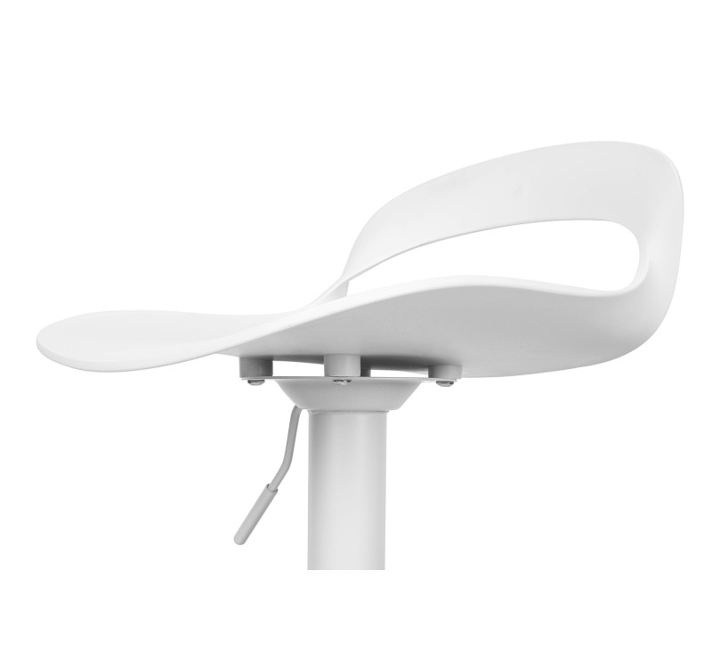 Krzesło barowe WRAPP regulowane białe