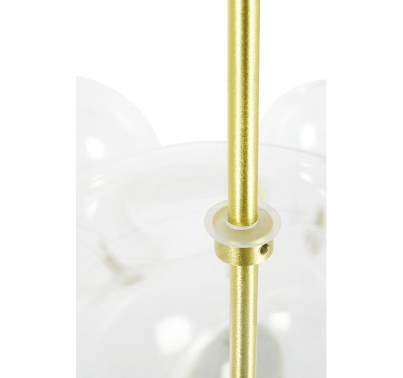 MOOSEE Lampa wisząca CAPRI DISC 5 złota   - 300 LED, aluminium, szkło