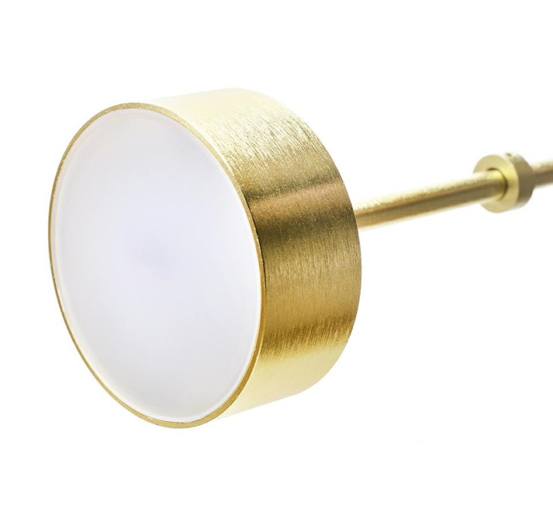 MOOSEE Lampa wisząca CAPRI DISC 5 złota   - 300 LED, aluminium, szkło