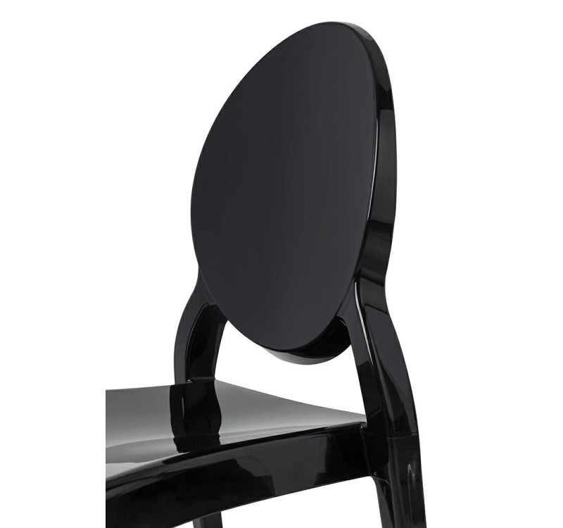 Krzesło ELIZABETH czarne - poliwęglan