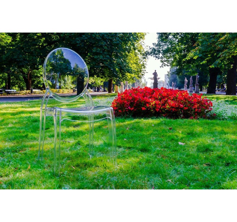 Krzesło ELIZABETH transparentne -  poliwęglan