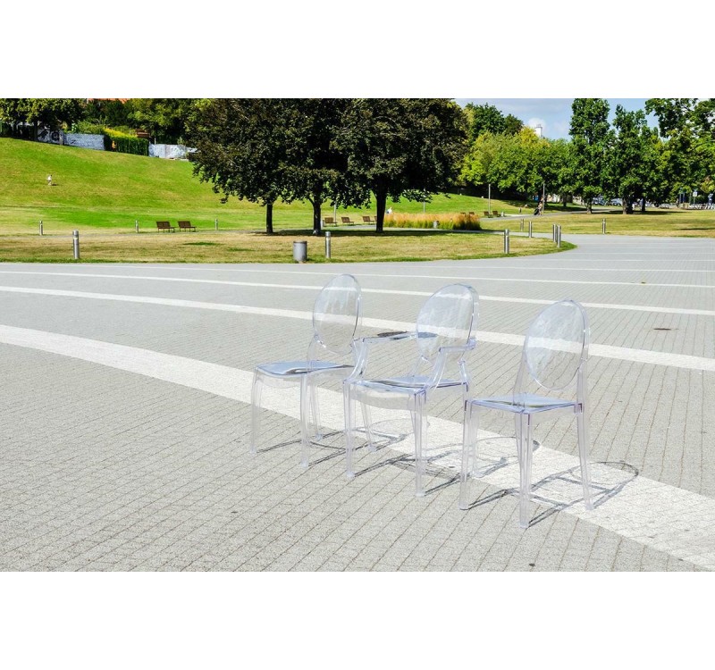 Krzesło ELIZABETH transparentne -  poliwęglan