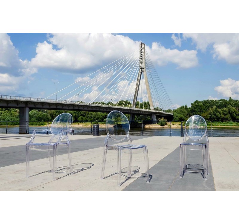 Krzesło ELIZABETH transparentne -  poliwęglan