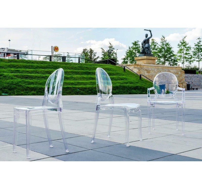 Krzesło ELIZABETH transparentne -  poliwęglan
