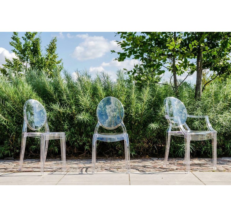 Krzesło ELIZABETH transparentne -  poliwęglan