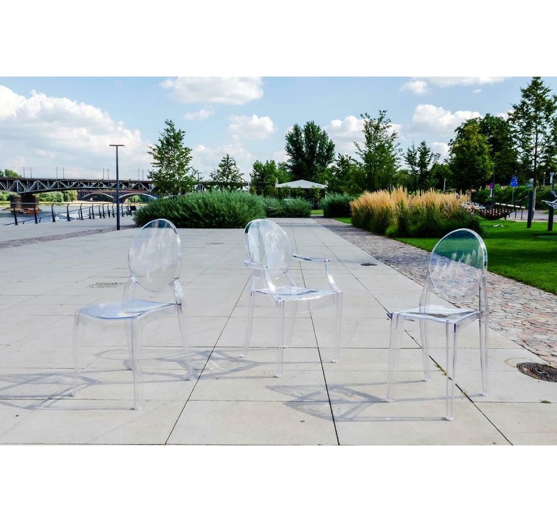 Krzesło ELIZABETH transparentne -  poliwęglan