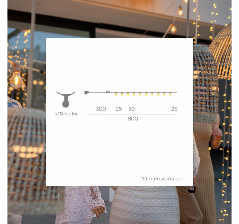 NEW GARDEN girlanda ogrodowa ALLEGRA      czarna