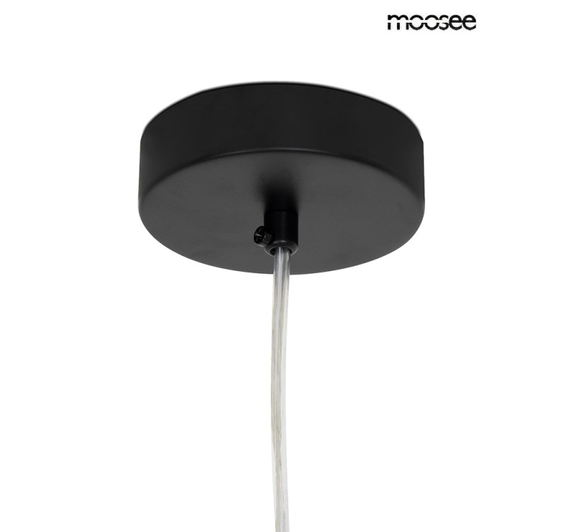 MOOSEE lampa wisząca ALURE OVAL 120       czarna/mleczna