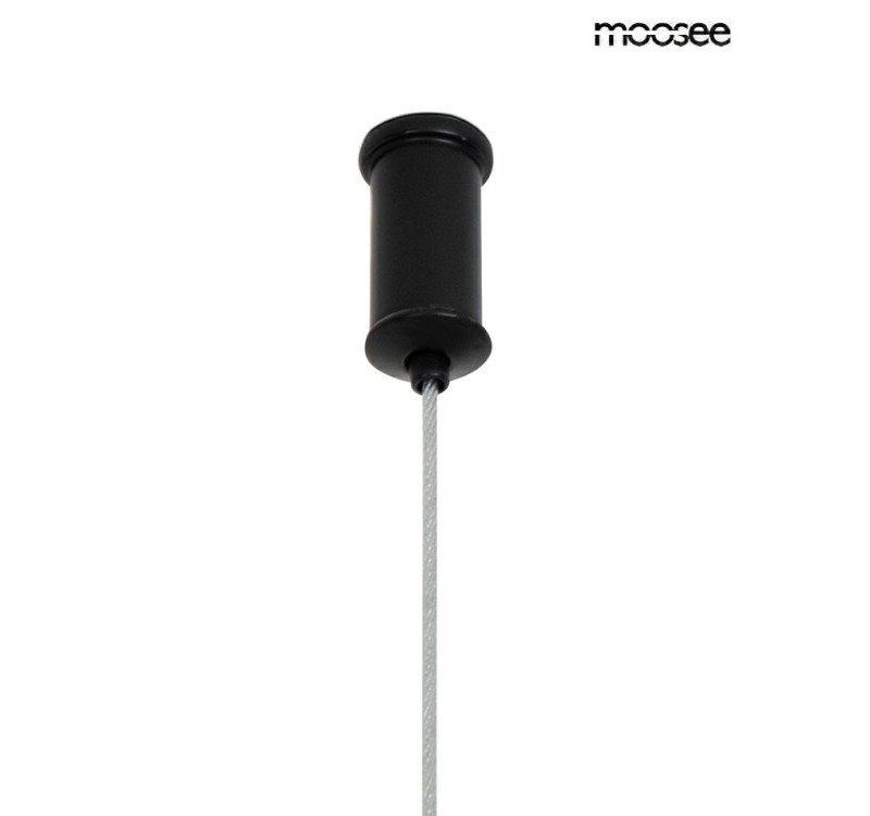 MOOSEE lampa wisząca ALURE OVAL 120       czarna/mleczna