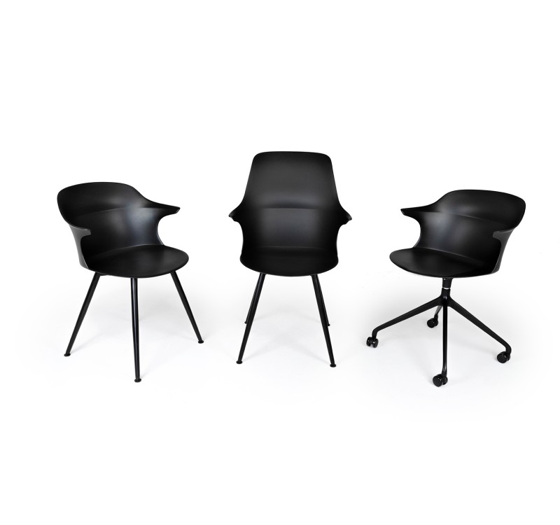 Krzesło biurowe obrotowe BRAZO czarne