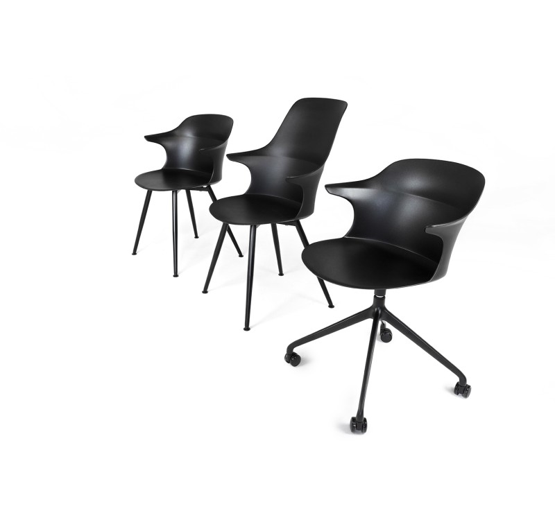 Krzesło biurowe obrotowe BRAZO czarne