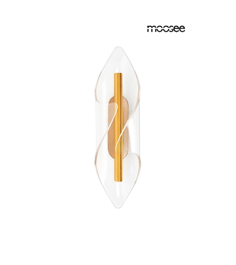 MOOSEE lampa ścienna FROST złota