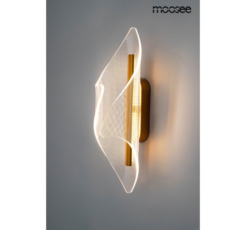 MOOSEE lampa ścienna FROST złota