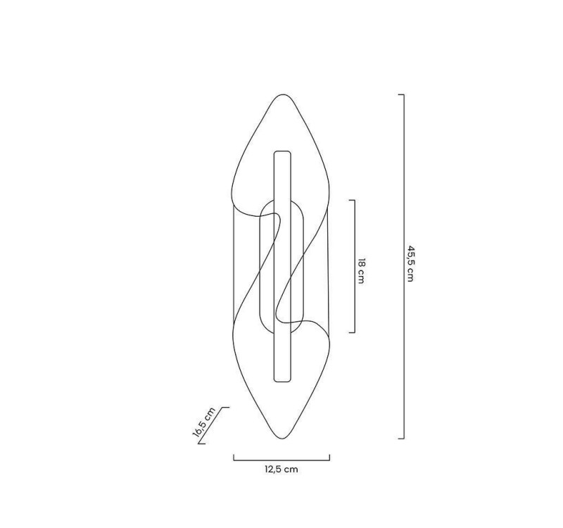 MOOSEE lampa ścienna FROST złota