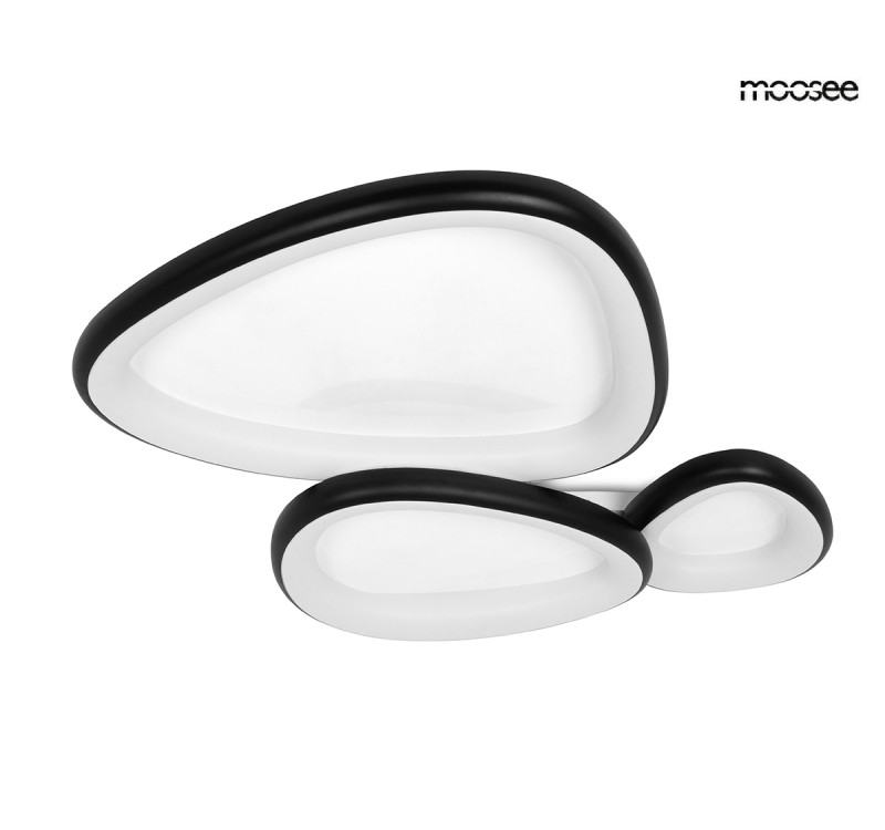 MOOSEE lampa sufitowa / plafon AREA 3     czarna