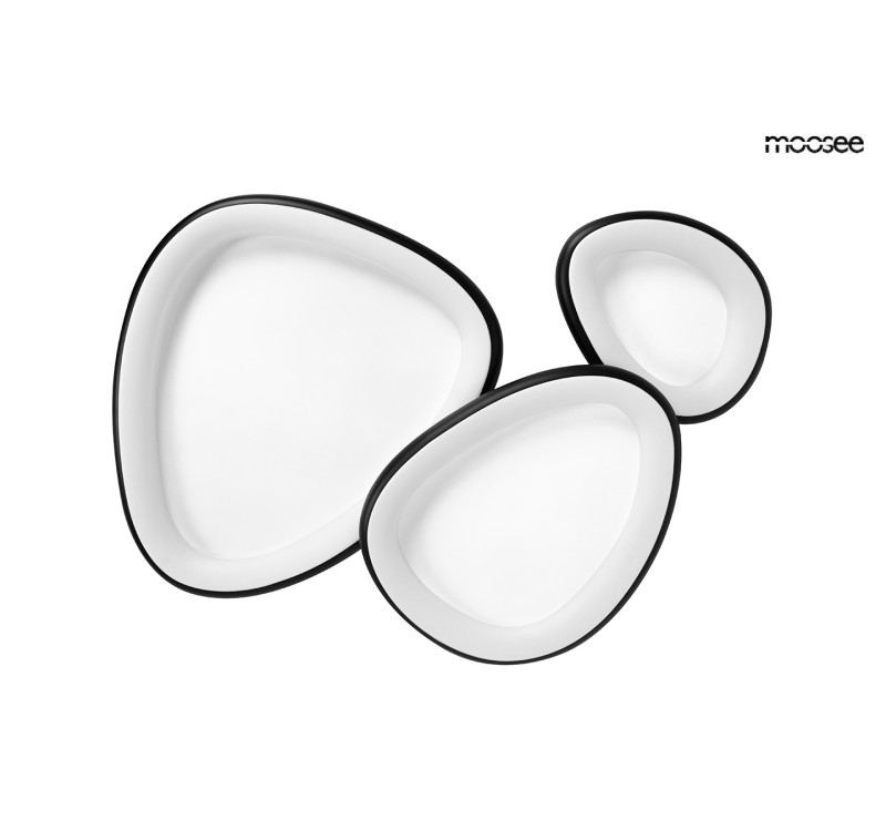 MOOSEE lampa sufitowa / plafon AREA 3     czarna