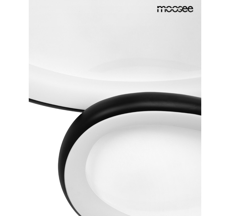 MOOSEE lampa sufitowa / plafon AREA 3     czarna