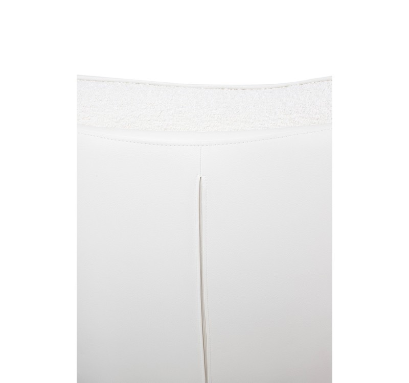 Fotel bujany OTILIA TEDDY biały