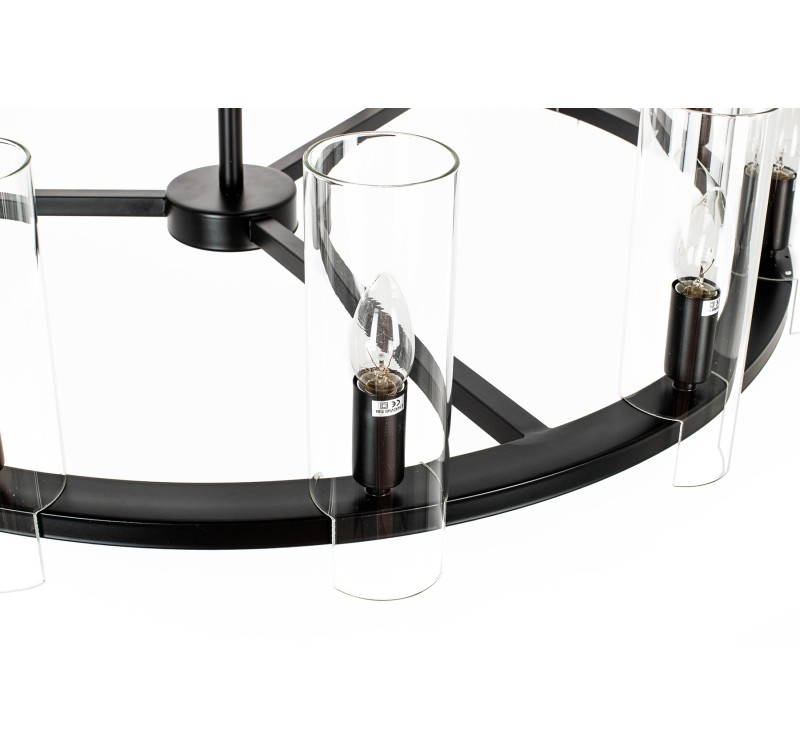 KARE lampa wisząca CANDEL CROWN czarna - szklane klosze