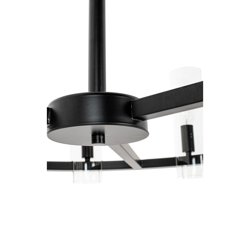 KARE lampa wisząca CANDEL CROWN czarna - szklane klosze