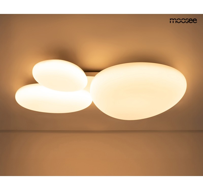 MOOSEE lampa sufitowa / plafon CLOUD 3    biała