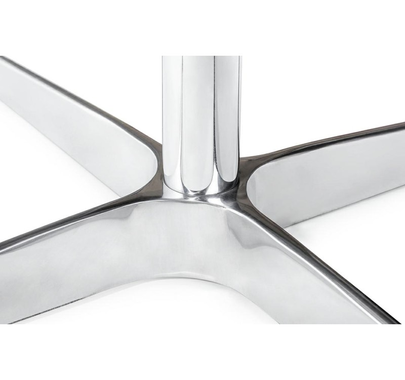 Fotel SWAN WOOL PREMIUM czerwony -  wełna, podstawa stal