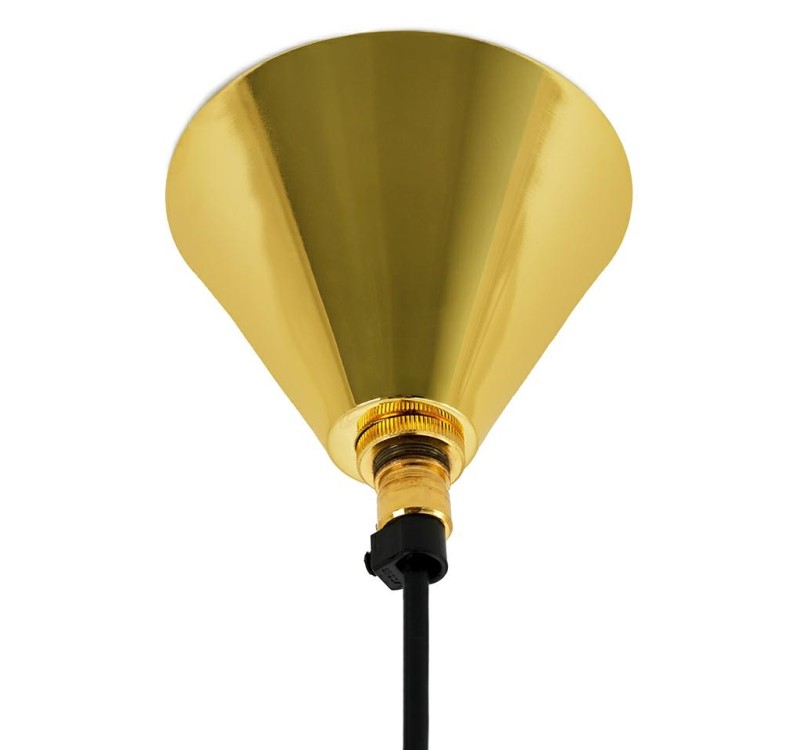 Lampa wisząca AURORA złota - szkło, metal