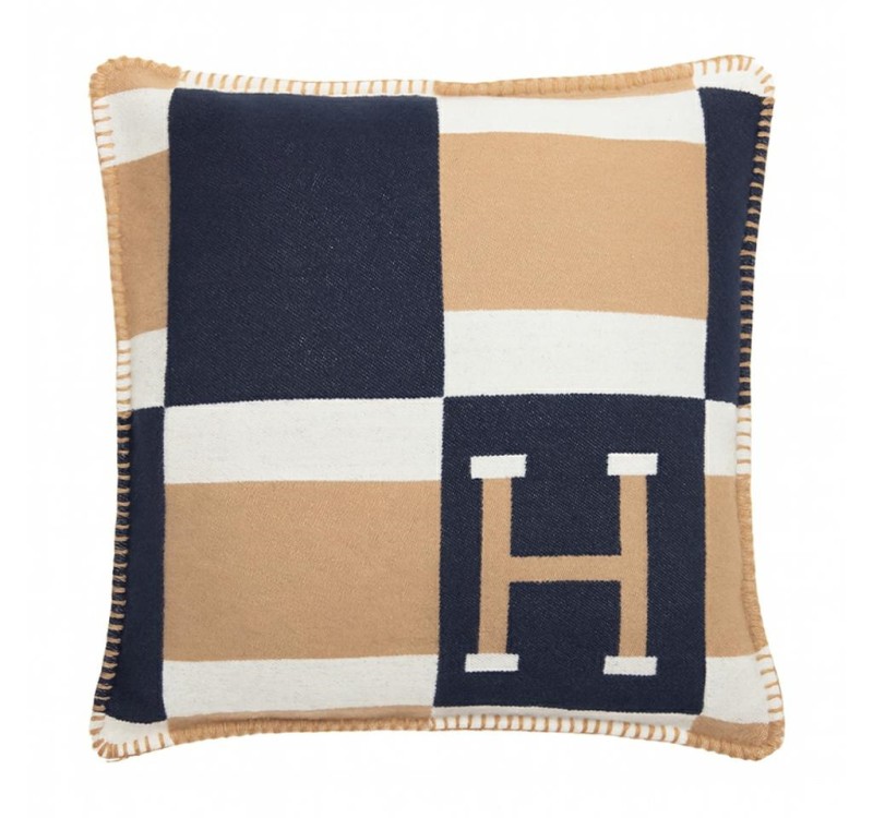 Poduszka dekoracyjna SHP PARIS HOME       granatowa / brązowa