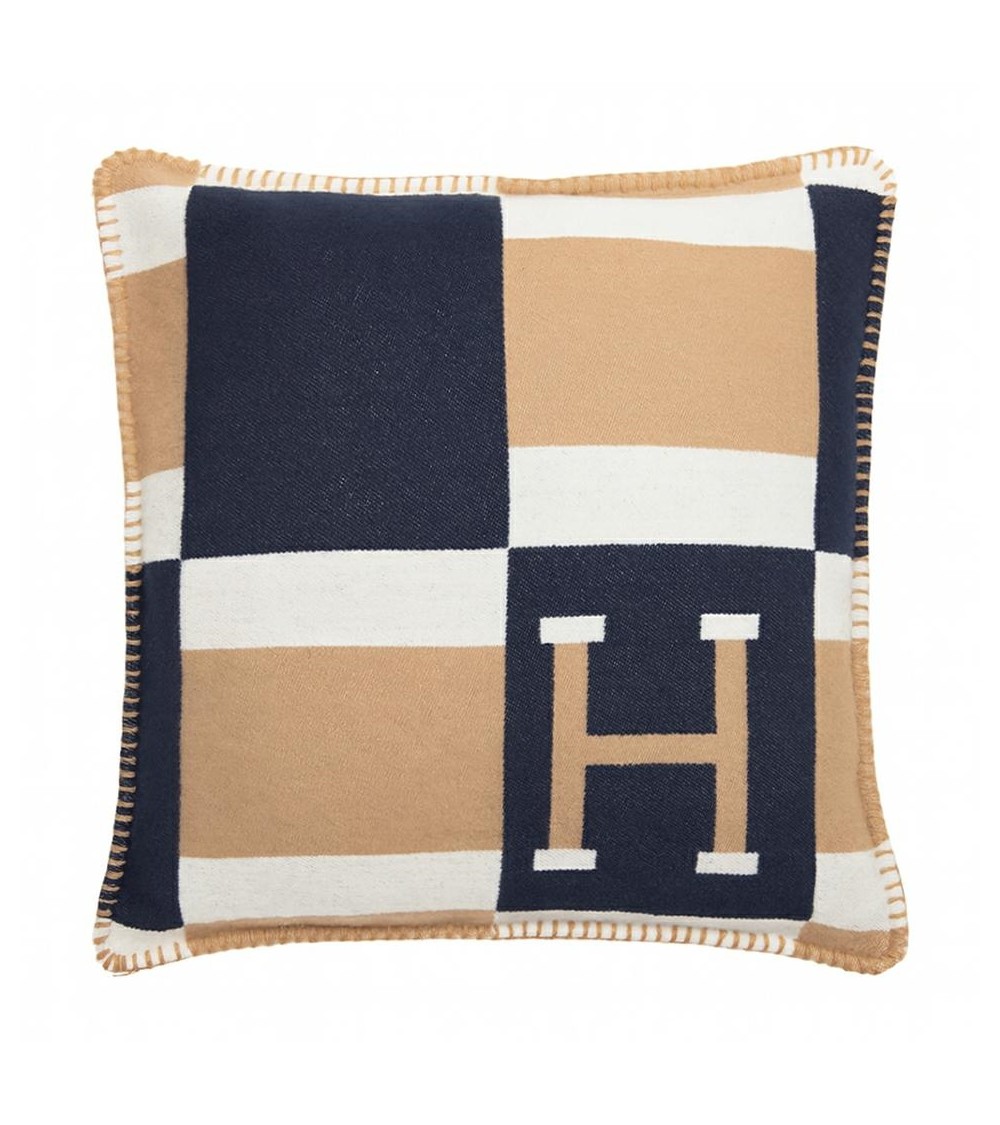 Poduszka dekoracyjna SHP PARIS HOME       granatowa / brązowa