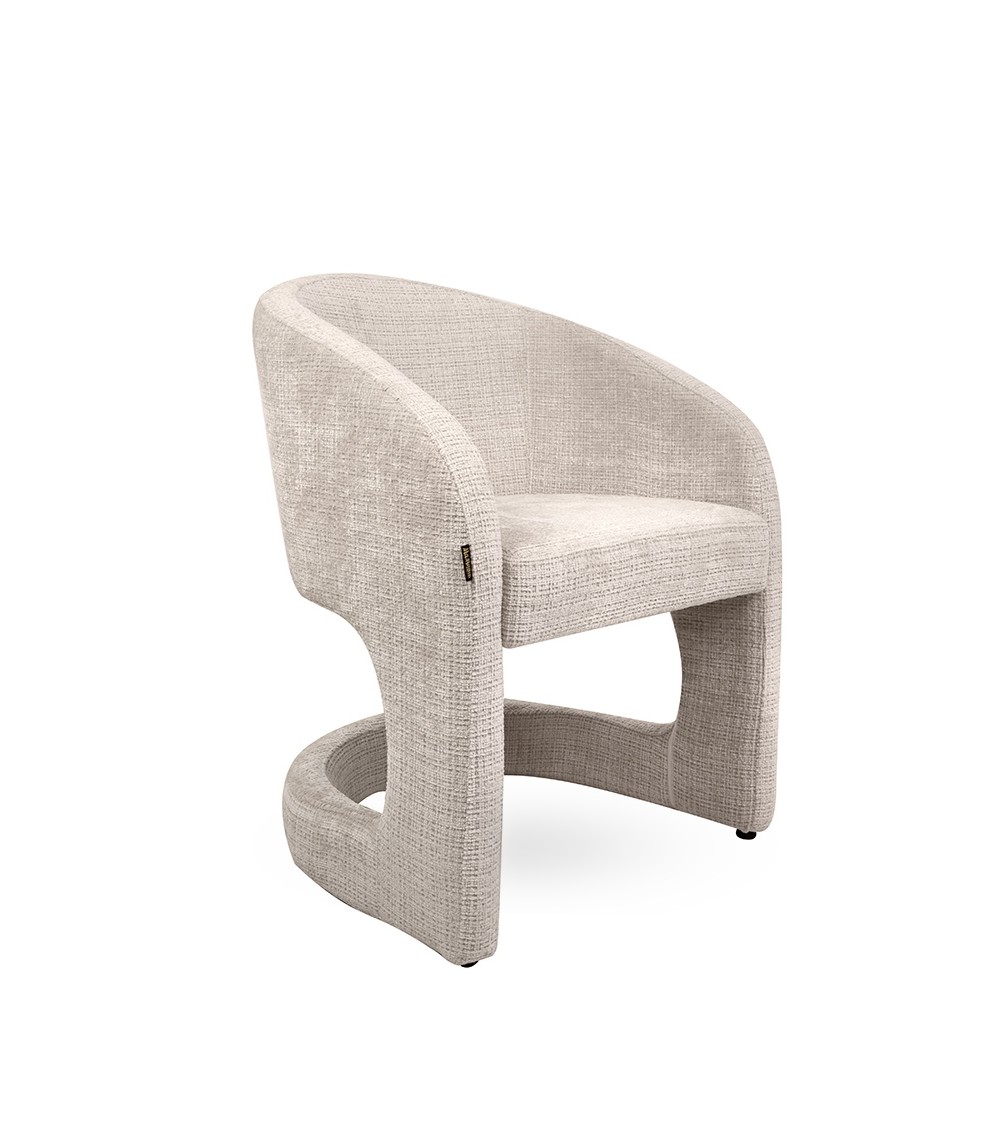 MaMaison krzesło SHELLY beżowe