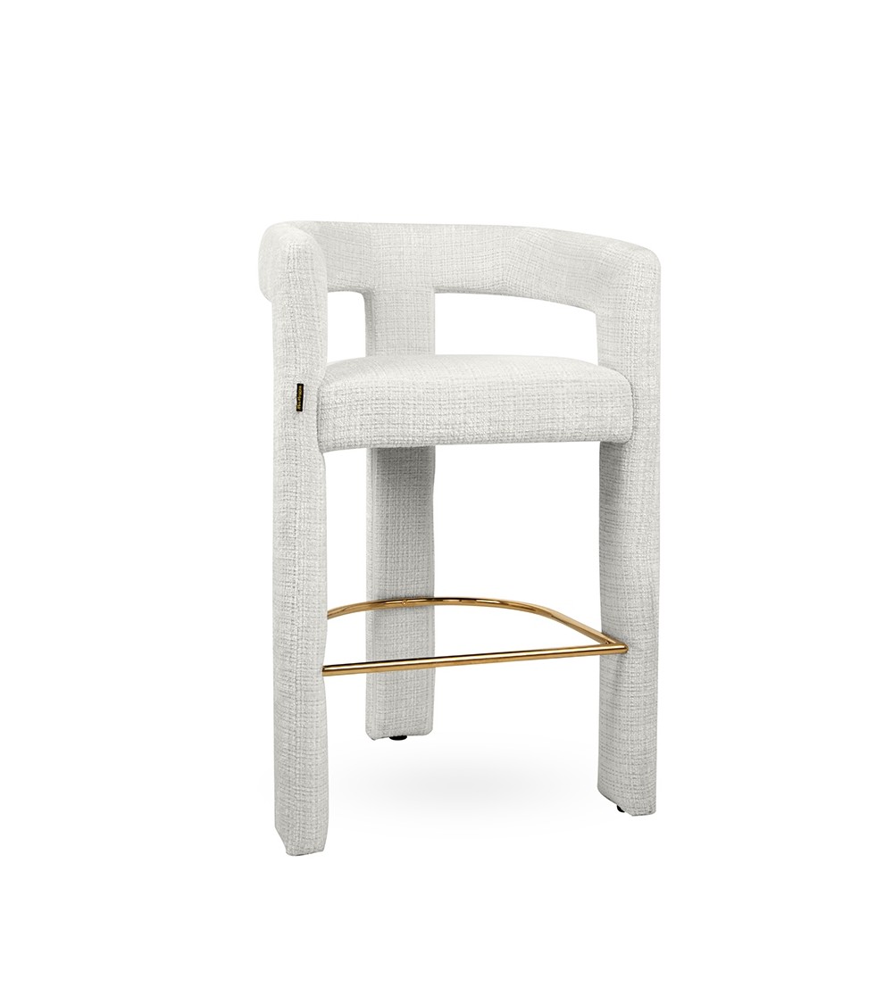 MaMaison krzesło barowe LOGAN białe