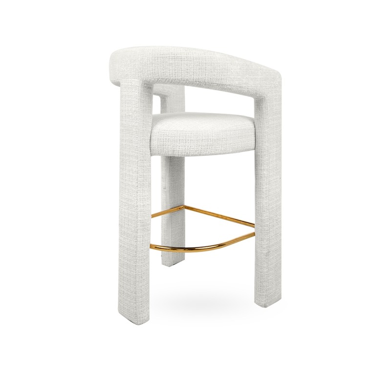 MaMaison krzesło barowe LOGAN białe