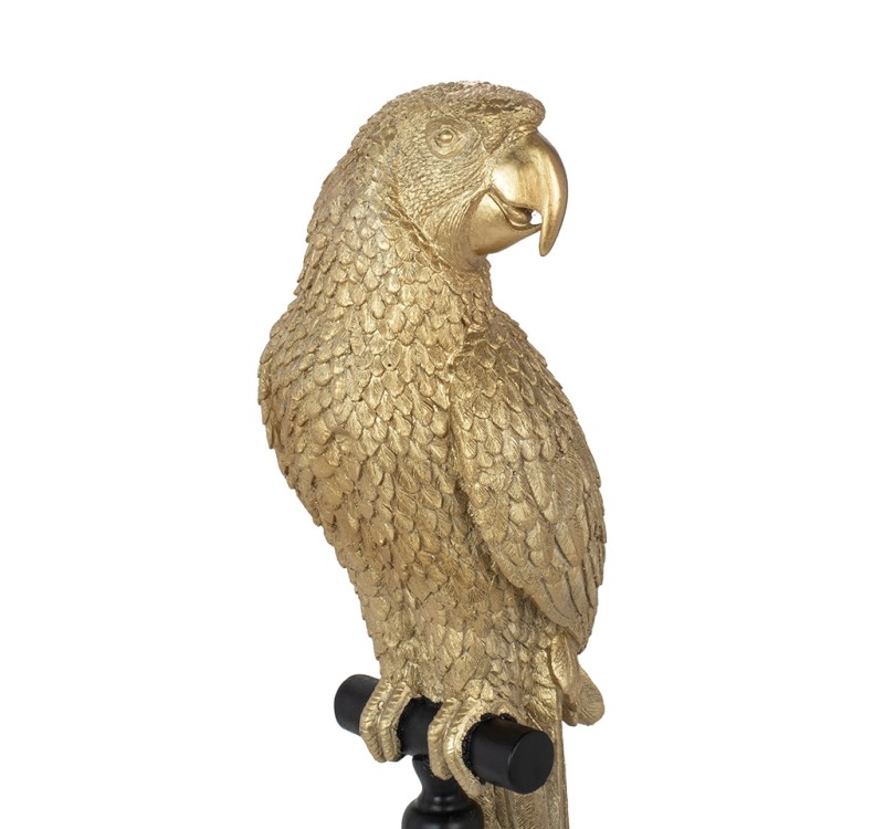 KARE dekoracja stojąca PARROT 116 cm złota