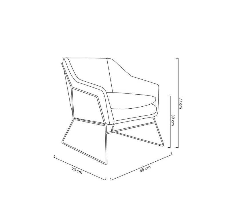 Fotel EMMA VELVET ciemny szary welur - podstawa czarna