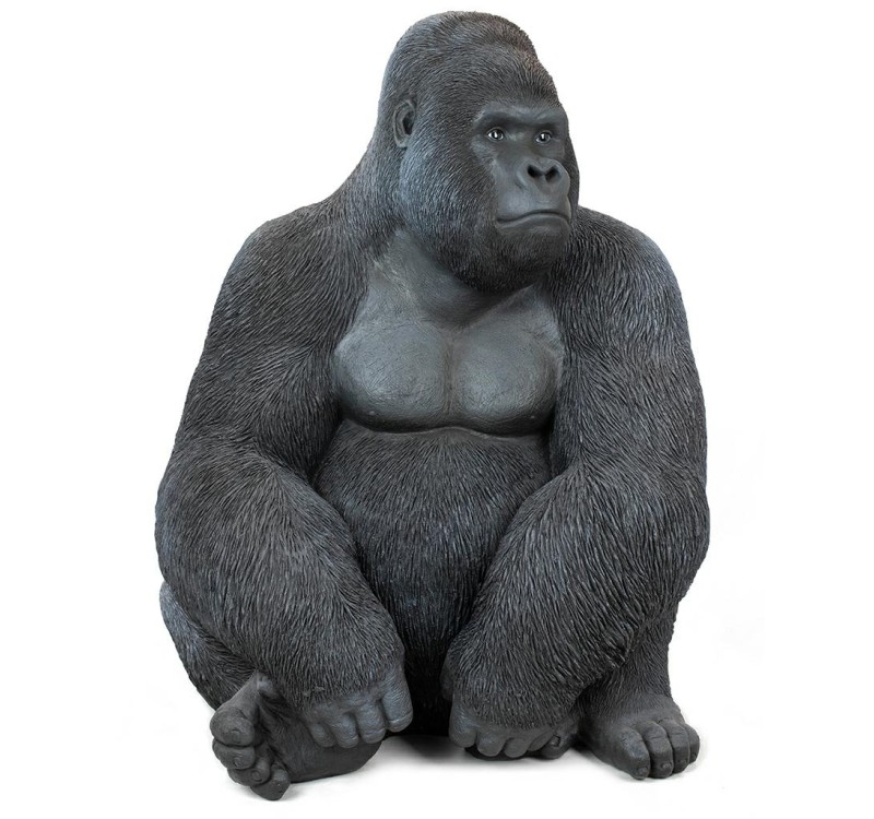 KARE dekoracja stojąca GORILLA XL 76cm czarna