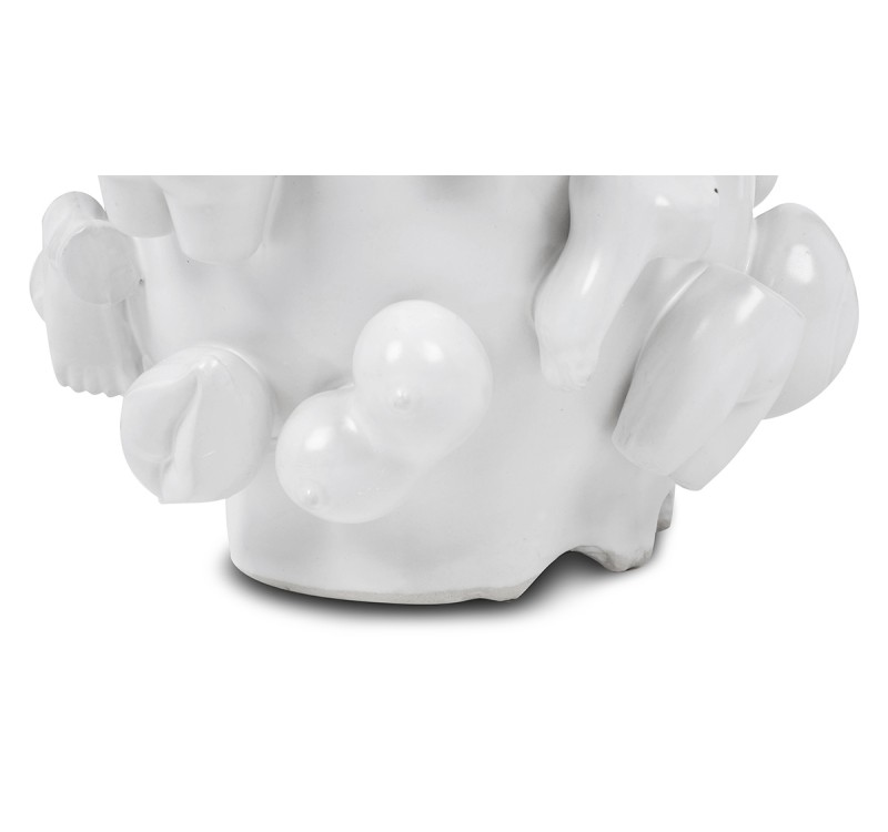 KARE wazon dekoracyjny BODY PARTS 25cm biały