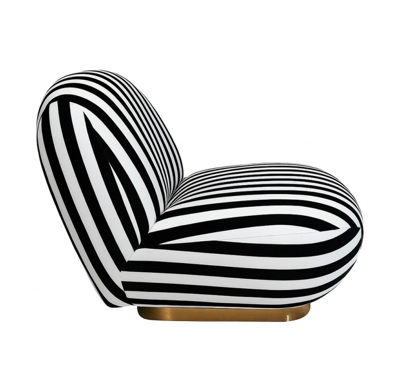 MaMaison fotel obrotowy AZURE biały /     czarny