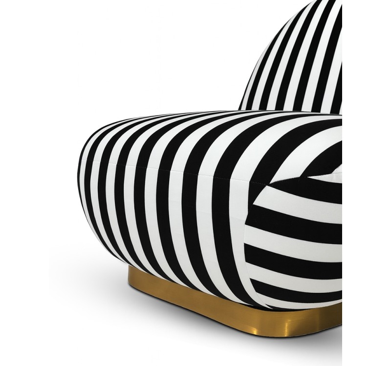 MaMaison fotel obrotowy AZURE biały /     czarny