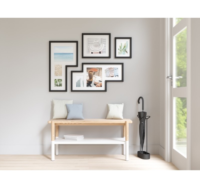 UMBRA zestaw 4 ramek do zdjęć MINGLE czarne