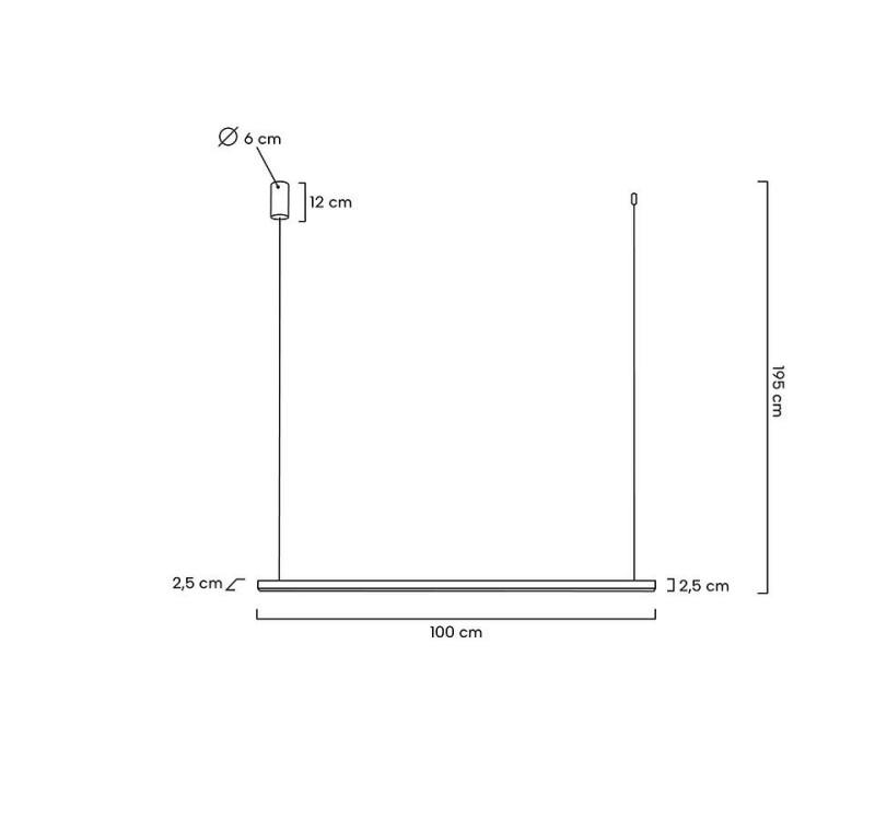 MOOSEE lampa wisząca LINUS 100 złota