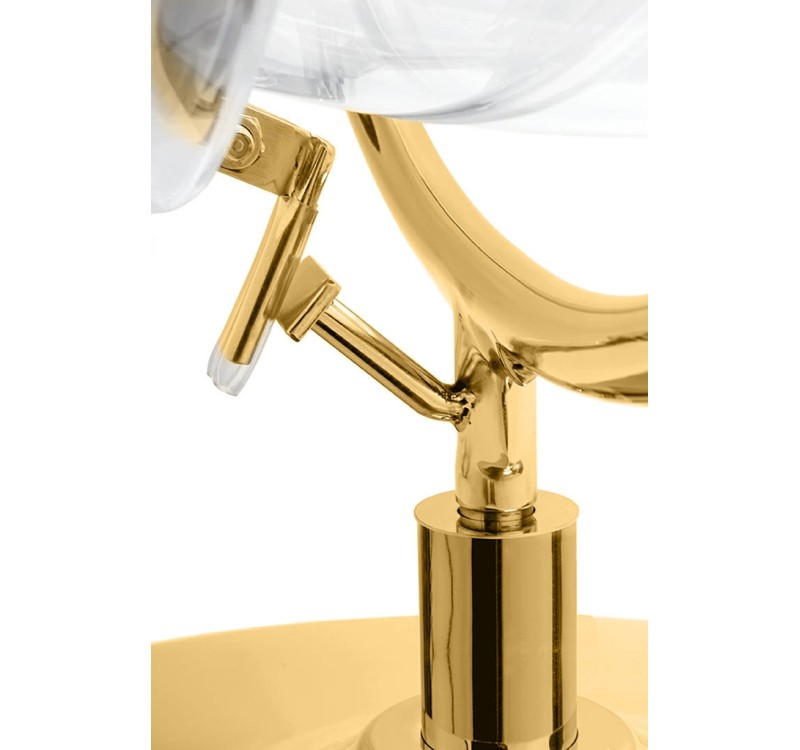 Fotel BUBBLE STAND 2 GOLD VELVET poduszka czarna