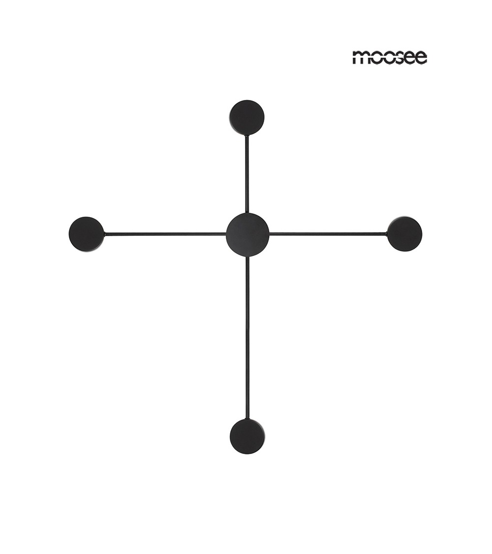 MOOSEE lampa ścienna SHADOW 4 CLOSE czarna