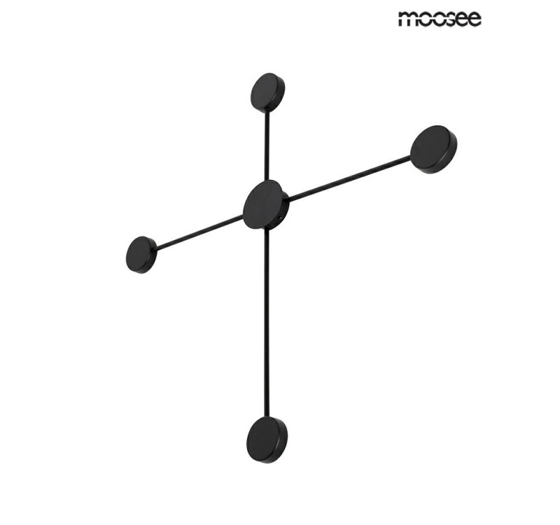 MOOSEE lampa ścienna SHADOW 4 CLOSE czarna