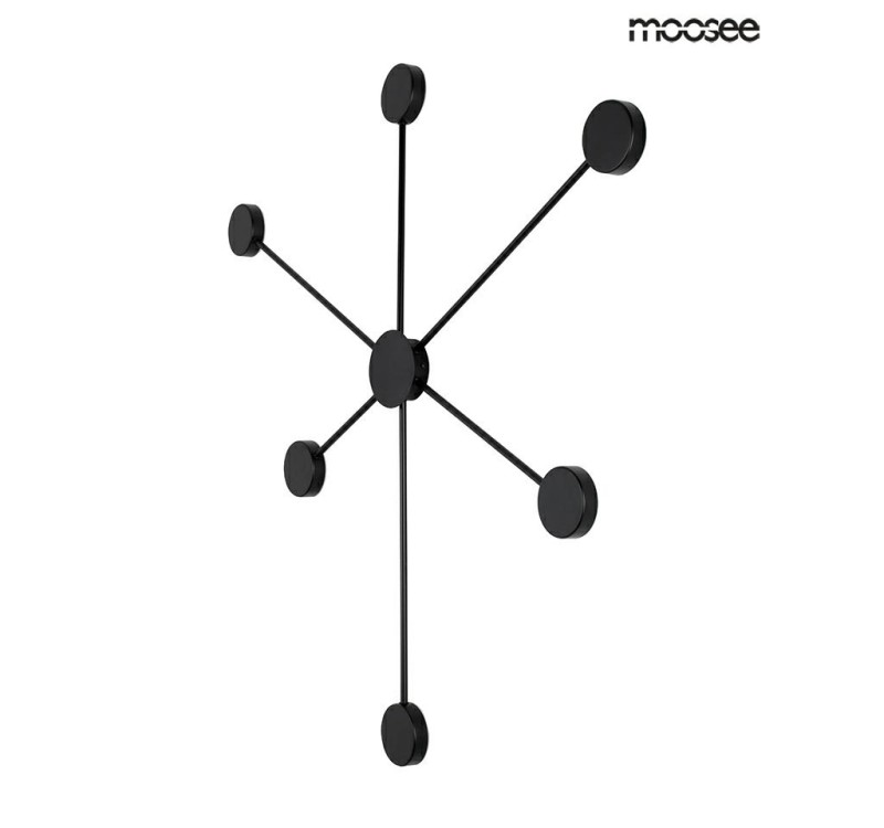 MOOSEE lampa ścienna SHADOW 6 CLOSE czarna