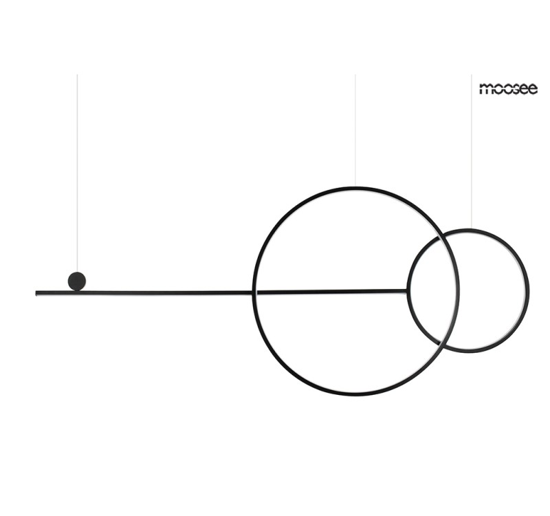 MOOSEE lampa wisząca RAGE czarna